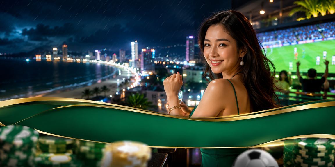 Người chơi VIP nhận thưởng jackpot tại bãi biển Đà Nẵng với điện thoại trên tay