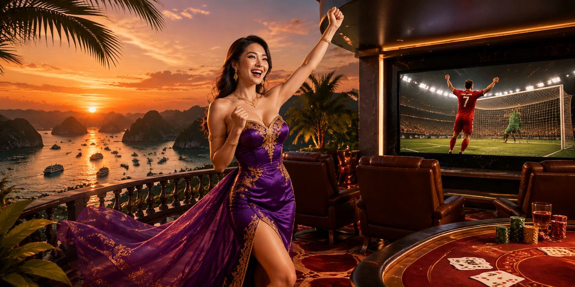 Người chơi thư giãn bên trò chơi bài tại vịnh Hạ Long với không khí bình yên